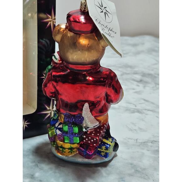 Christopher Radko TAYLOR Teddy BEAR Lord & Taylor Ornament 01-LAT-07 Christmas - Picture 8 of 9